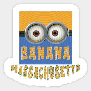 DESPICABLE MINION AMERICA MASSACHUSETTS Sticker